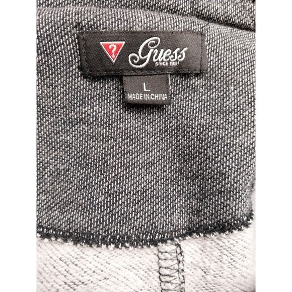 Guess Women's Knit Jacket L Heathered Charcoal Belted Business Casual Timeless - Picture 6 of 9